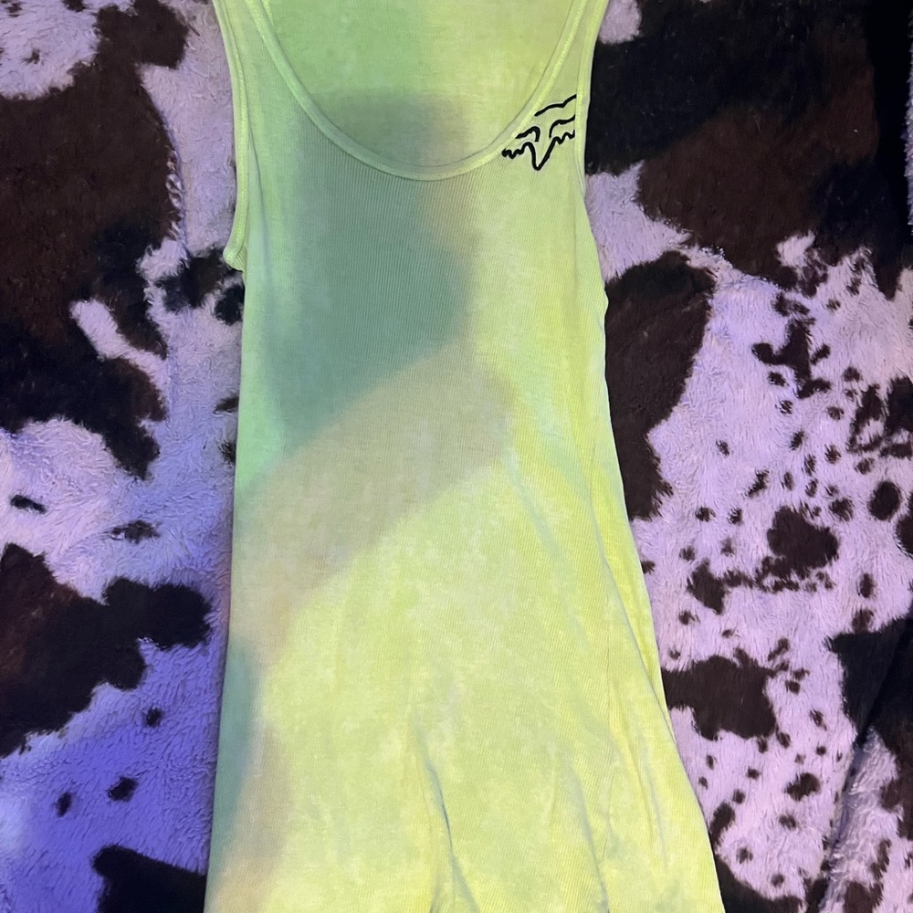 Neon Green Tank Top with Logo